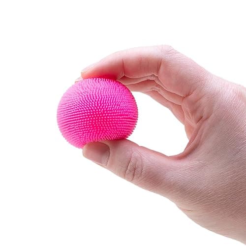 Schylling NeeDoh Teenie Needoh Fuzzball 4 Pack - Sensory Squeeze Toy - 1.5" in Diameter - Colors May Vary thumbnail 6