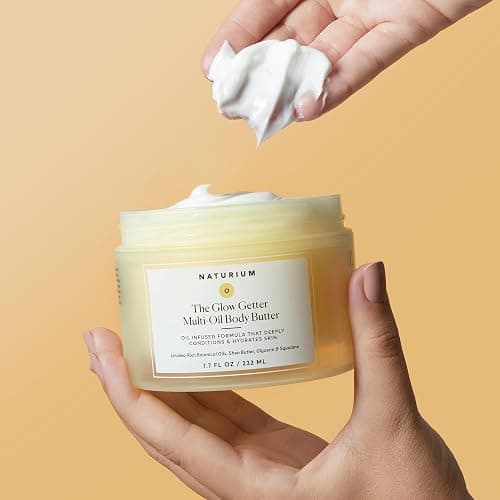 Naturium The Glow Getter Whipped Multi-Oil Body Butter, Firming Cream & Body Moisturizer with Shea Butter, 7.7 fl oz thumbnail 4