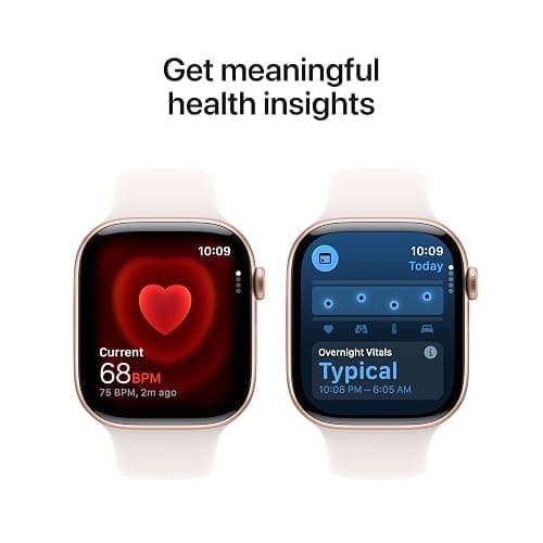 Apple Watch Series 11 [GPS 46mm] Smartwatch with Rose Gold Aluminum Case with Light Blush Sport Band - M/L. Sleep Score, Fitness Tracker, Health Monitoring, Always-On Display, Water Resistant thumbnail 4