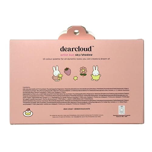 dearcloud Miffy Sky/Shadow - Eye Shadow Palette Makeup with 10 Ultra-Fine Pigments & Dual-Ended Eyeshadow Brush (Artist Bun) thumbnail 9