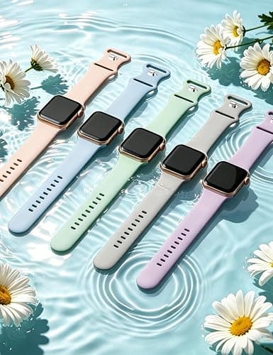 15 Pack Soft Silicone Bands Compatible with Apple Watch Band Women Men | for 40mm 41mm 38mm 45mm 44mm 42mm 46mm 49mm Sport Replacement Strap Wristbands for iWatch SE Series 11 10 9 8 7 6 5 4 3 Ultra thumbnail 4