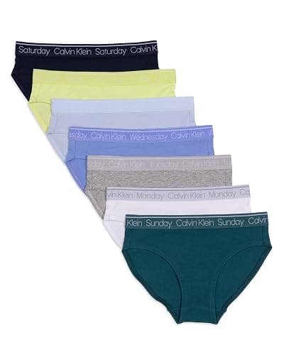 Calvin Klein Girls' Bikini Days of the Week 7 Pack - Image 1