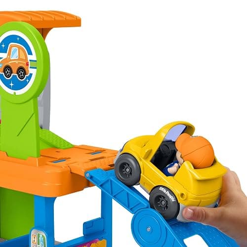 Fisher-Price Little People Fillin’ Fun Service Station Playset | 5 Play Pieces, Vehicle Pretend Play, Folds for Storage, Toddlers & Kids Ages 1+ Years thumbnail 9