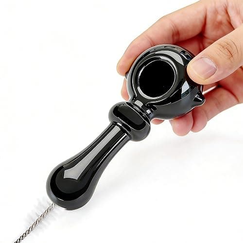 FIRE HIVE 4-Inch Classic Retro Pipe Set, Gorgeous Pipe Suitable for Indoor and Outdoor Use, Black Pipe Set Box with Cleaning Tools, Complete Pipe Accessory Set (Black) thumbnail 4