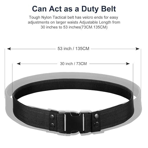 abcGoodefg Police Security Duty Belts Correctional Officers Ultility Cop Costume Belt Law Enforcement for Women Men Hunting thumbnail 3