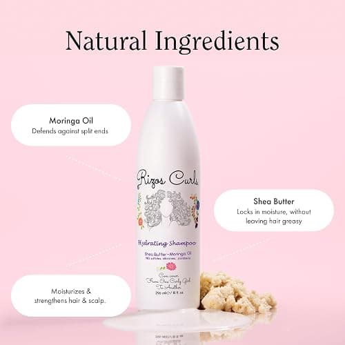 Rizos Curls Trio Bundle, Hydrating Shampoo & Deep Conditioner & Curl Cream Bundle, Gently Cleanse and Hydrate Curly Hair, Style & Define Curls for Frizz Free Volume, For All Curl Patterns 2a - 4c thumbnail 3