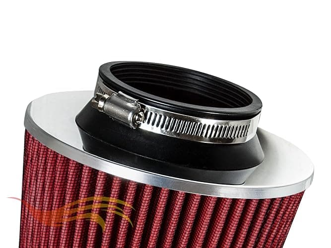 Rtunes Racing - MATTE BLACK PIPE RED - SHORT RAM INTAKE Compatible For 99-06 Chevy Silverado 1500 / GMC Sierra 1500 4.3L V6 / 07 Classic 4.3L thumbnail 4