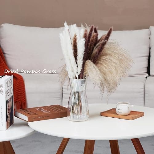 8 inch Clear Glass Flower Vases for Centerpiece Table Home Indoor Desk Decor,Ins Modern Boho Style Vase for Wedding Housewarming Gift thumbnail 6