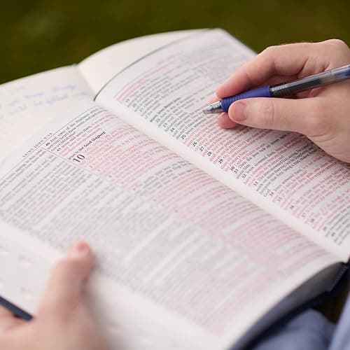 KJV Holy Bible, Standard Size Faux Leather Red Letter Edition Thumb Index, Ribbon Marker, King James Version, Pearlescent Taupe (KJV Deluxe Gift Editions) thumbnail 5