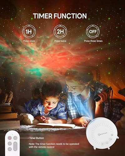 MYSTILUCK Galaxy Star Projector Night Light, Multiple Light Modes - Mini | Star Projector, Timer & Remote Control, RGB Dimming, Ambient Lights for Kids & Adults, Bedroom Home Cinema, Birthday Gifts thumbnail 4