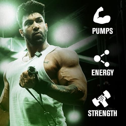 Jacked Factory NITROSURGE Pre Workout Supplement - Endless Energy, Instant Strength Gains, Clear Focus, Intense Pumps - NO Booster & Preworkout Powder with Beta Alanine - 30 Servings, Cherry Limeade thumbnail 4