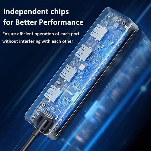 USB 3.0 Hub, VIENON 4-Port USB Hub USB Splitter USB Expander for Laptop, Xbox, Flash Drive, HDD, Console, Printer, Camera,Keyborad, Mouse(Not for Charging) thumbnail 6