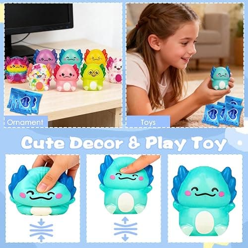 Animal Squishy Toys Mystery Bags for Kids, Slow Rising Foam Animal Squishies Blind Bags, Mini Animal Mystery Box Toys, 20 PCS Party Favors for Classroom Prizes (Little Dragon) thumbnail 4