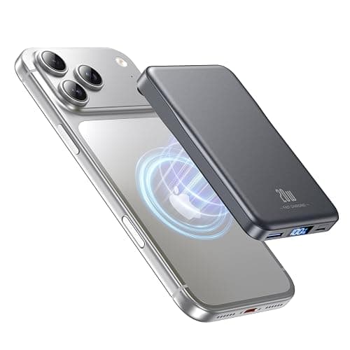 Magnetic Portable Charger, 10000mAh Power Bank, 20W Fast Charging for Magsafe Battery Pack, Travel Essential Wireless Charger Compatible with iPhone 17/16/15/14/13/12 Pro/Max/Air/Plus Series, Samsung - Image 1