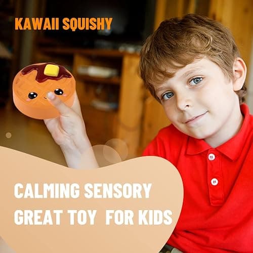 Anboor Squishies Cake Chocolate Waffles Kawaii Soft Slow Rising Scented Food Bread Squishies Fidget Toys Stress Relief Squeeze Toys Collection Kids Boys Toddler Toys thumbnail 4