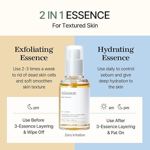 mixsoon Bean Essence-Exfoliating, Hydrating, Fermented Bean Extract, Hyaluronic Acid, Gentle Formula for Smooth Skin 30ml / 1.01 fl.oz. Korean Glass Skin Care thumbnail 6