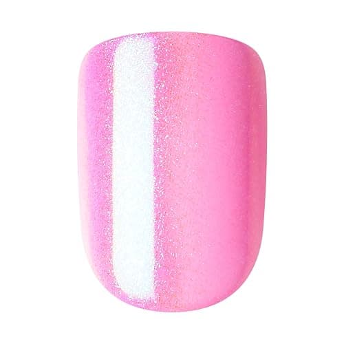 KISS imPRESS No Glue Mani Press On Nails, Color FX, 'Late Night', Light Pink, Short Size, Squoval Shape, Includes 30 Nails, Prep Pad, Instructions Sheet, 1 Manicure Stick, 1 Mini File thumbnail 8