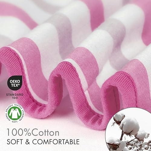 GLLQUEN BABY Swaddles for Newborns - 3 Pack Baby Adjustable Swaddle Sleep Sack for Boys and Girls 0-3 Months,Baby Wrap Swaddle Sack, Stripe & Heart, Nursery Essentials thumbnail 6
