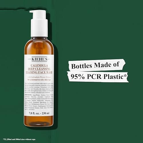Kiehl's Calendula Deep Cleansing Face Wash, Balances Skin While Gently Removing Impurities, Soothing and Refreshing, Boosts Moisture Barrier for Soft-Feeling Skin, Paraben and Sulfate Free thumbnail 7