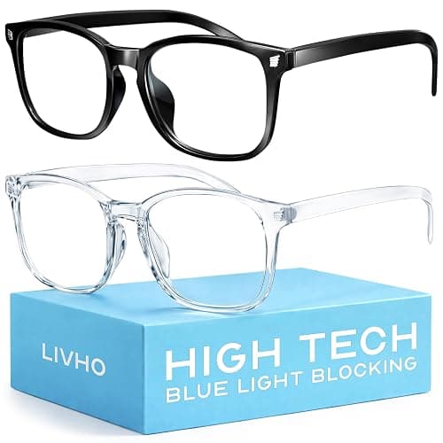 livho High Tech Blue Light Glasses - Advanced Blue Light Blocking Computer Glasses - Screen Fatigue & UV Protection - Image 1