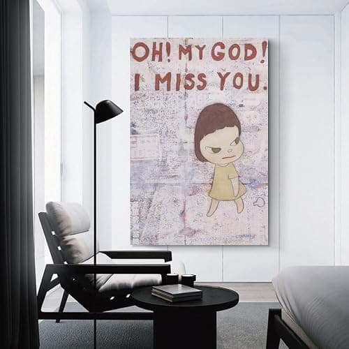 GSHLGAO Yoshitomo Nara Cartoon Girl Modern Wall Art Poster, 08x12inch(20x30cm), Living Room Decor thumbnail 3