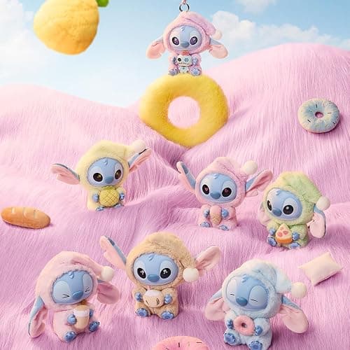 MINISO Disney Stitch Eat Something Before Sleep Collection Vinyl Plush Toy Surprise Box Figure Model Random Design Blind Box Toy Collectible Toy for Home Decor Birthday Gifts (Random One Figure) thumbnail 3