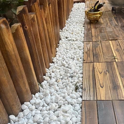 YISZM 5lb White Pebbles for Indoor Plants, 1-2 Inch Natural River Rocks, Snow White Decorative Stones, Ideal for Fish Tank, Vases, Crafting, Home Decor and Garden Landscaping Rocks thumbnail 6