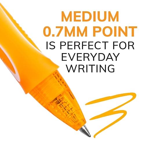 BIC Gelocity Quick Dry Assorted Colors Gel Pens, Medium Point (0.7 mm), School Supplies for Color-Coding Notes, with Full Grip, 12-Count Pack in Assorted Colors thumbnail 5