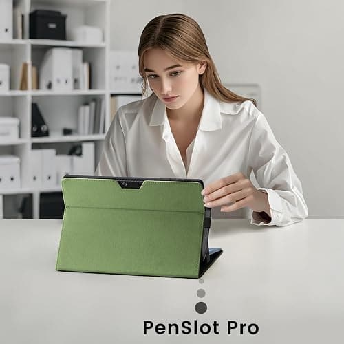 Omnpak Microsoft Surface Pro 11/10/9 Case, Lightweight Protective, Multiple Angle, Stylus Holder, Designed for Surface 11th Edition AI 2024/Pro 9 5G 13" 2022, Compatible with Type Cover Keyboard thumbnail 7
