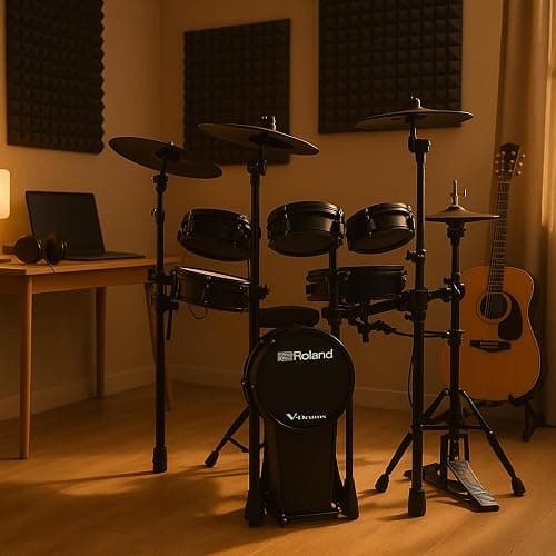 Roland TD316 V-Drums Electronic Drum Kit Bundle with Drum Throne, Audio Cable, Drumsticks, Drumstick Bag, and Austin Bazaar Polishing Cloth thumbnail 6