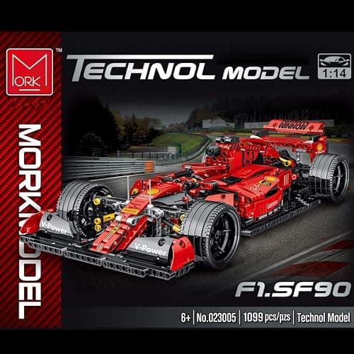 AKOGD Technics Voiture de Construction de Course F1, 1100Pièces Voiture de Sport Modèle Blocs de Construction de Véhicule thumbnail 6