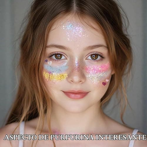 BelleFlair 40 Colores Paleta de Sombras de Ojos con Brillo, Paleta de Maquillaje para Rostro y Cuerpo, Gel Brillo de Sombras de Ojos, Paleta de Maquillaje para Adultos Niños, Set de Maquillaje de thumbnail 5
