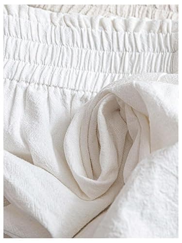 WDIRARA Women's 3 Pack Linen Shorts Elastic Waist Comfy Soft Lounge Shorts thumbnail 5