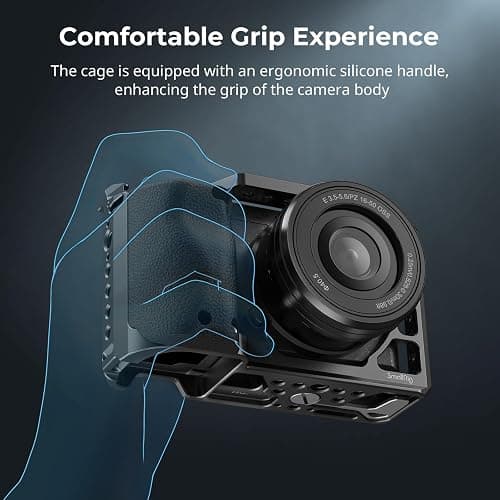 SmallRig Cage with Silicone Handgrip & Cold Shoe for Sony a6100, a6300, a6400-3164 thumbnail 3