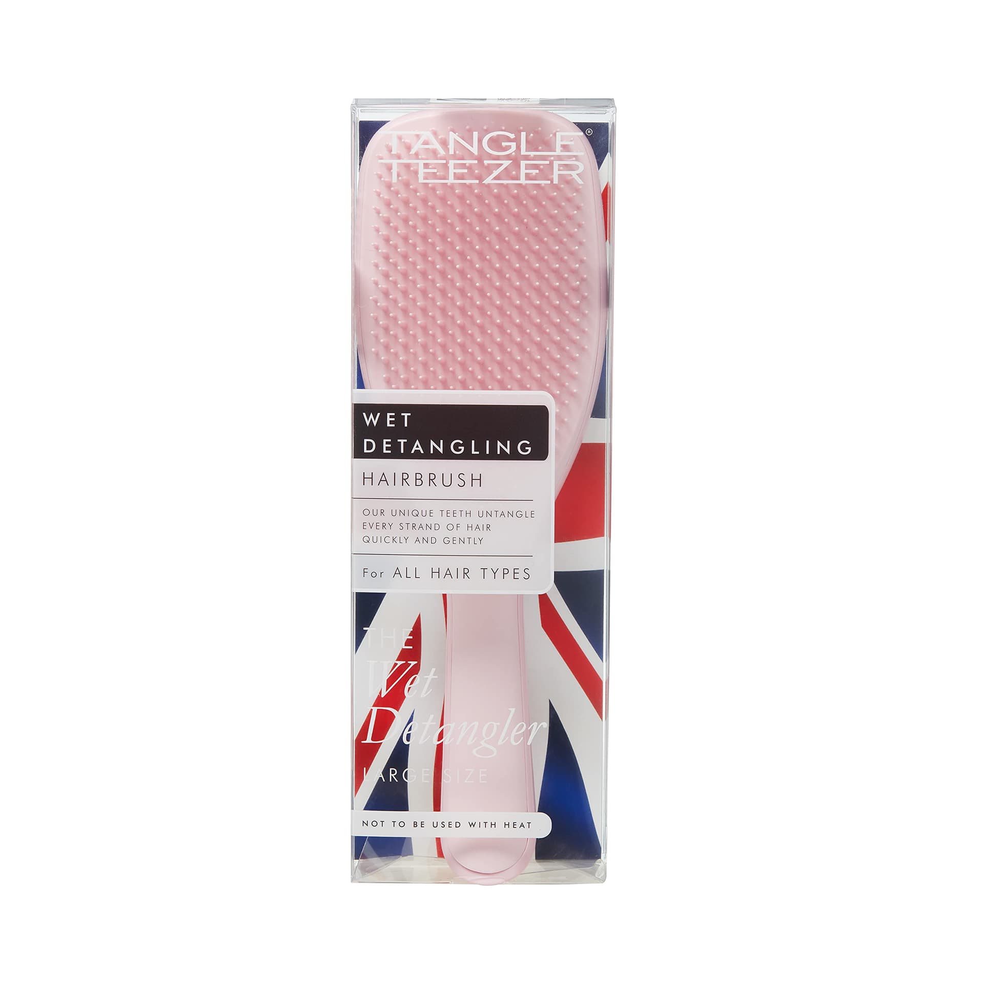Tangle Teezer|The Large The Ultimate Detangler Hairbrush|Perfect for Long, Thick, Curly & Textured Hair|Two-Tiered Teeth for Gentle Detangling|Reduces Breakage|Ergonomic Handle|Pink Hibiscus thumbnail 3