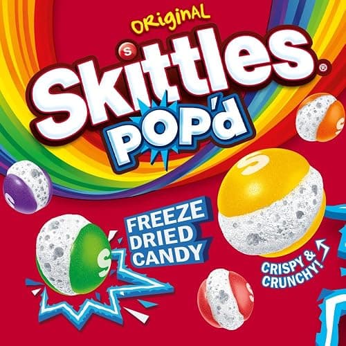 SKITTLES POP'd Originals Freeze Dried Candy, 5.5 Oz Resealable Candy Bag - Original - 5.5 Ounce (Pack of 1) thumbnail 4