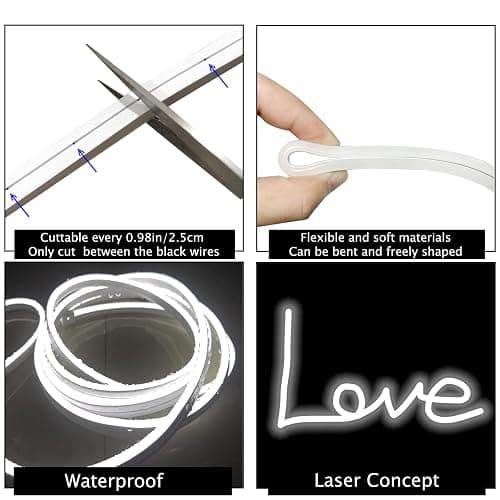 Blikshin LED Vanity Mirror Lights, Hollywood Style Makeup Lighting, 10FT/6000K/Dimmable/12V Adapter/Self-Adhesive Strip Lights for Mirror, Lighting for Makeup Vanity Table & Bathroom Mirror thumbnail 5