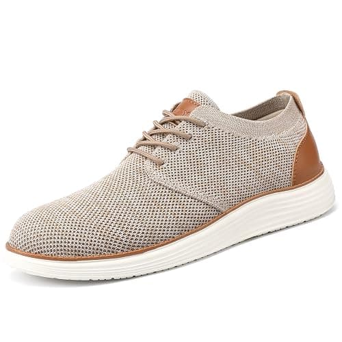 VILOCY Men's Fashion Dress Sneakers Casual Walking Shoes Business Oxfords Comfortable Breathable Lightweight Tennis thumbnail 7