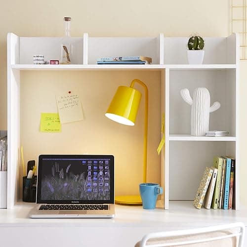 Classic Dorm Desk Bookshelf - White thumbnail 3