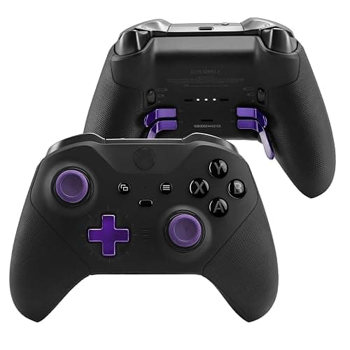 Accessories for Xbox One Elite Series 2 Controller(Model 1797), Metal Thumbsticks Paddles Joysticks Replacement Parts Kits Compatible with Xbox Elite Wireless Controller Series 2 Core(Purple) thumbnail 6