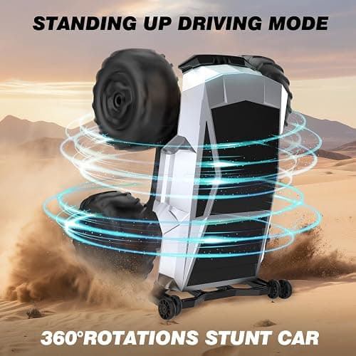Blasland Remote Control Car, 1:16 4WD Waterproof RC Monster Truck, 2.4GHz All Terrain Amphibious RC Stunt Cars, 360° Rotating Pick-up Truck Car Toys Gifts for Boys Age 6 7 8 9 10 11 12 thumbnail 4