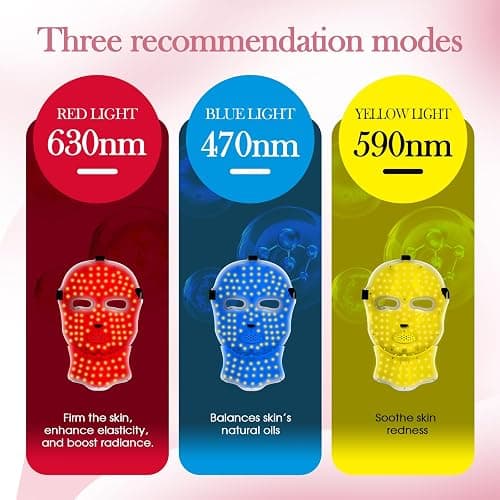 7 Colors LED Light Mask, Red Light Mask,Skin Care at Home, thumbnail 7