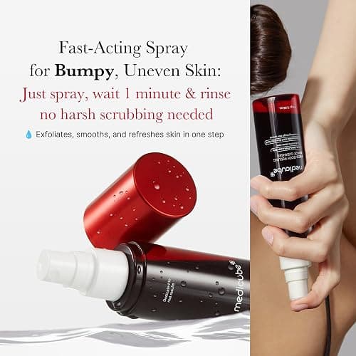 medicube Red Body Peeling Shot, AHA + BHA Exfoliating Body Spray for Summer-Ready Smooth Skin, Treats Strawberry Skin, Bumps & Breakouts, 3.88 oz thumbnail 3