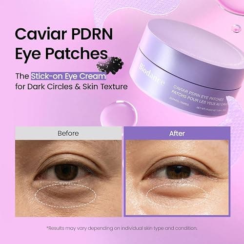 BIODANCE Caviar PDRN Eye Patches, Nourishing Under Eye Patches for Dark Circles, Depuffing Eye Mask for Puffy & Tired Eyes, Travel Essentials & Self Care Gifts for Women, Korean Skin Care (60 Count) thumbnail 3