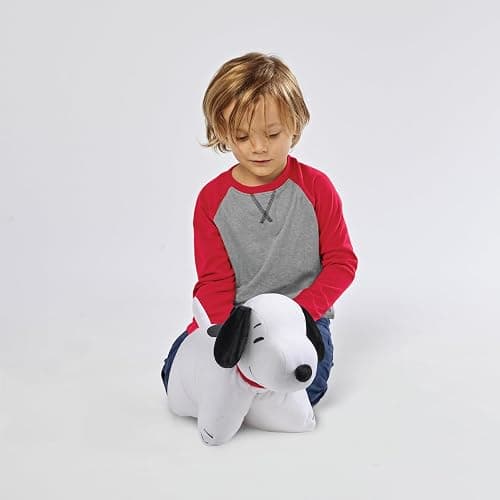 Pillow Pets Peanuts Snoopy, 16" Stuffed Animal Plush Toy | Super Soft Companion, Unfastens into a Comforting Cuddle Cushion thumbnail 3
