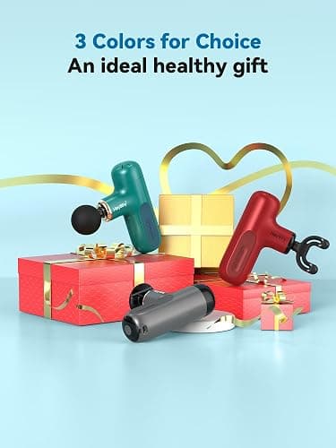 HEYCHY Super Mini Massage Gun, Percussion Deep Tissues Muscle Massager, Compact Sports Travel Massage Gun, Portable Handheld Massager for Office Gifts for Her, Home, Athletes thumbnail 6