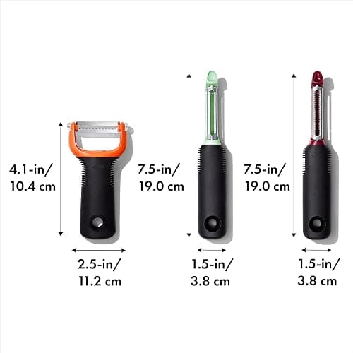 OXO Good Grips 3-Piece Peeler Set - Beet, Fennel, Yam thumbnail 2