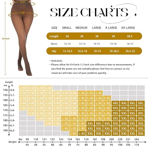UniikStuff Fleece Lined Tights Women,Warm Pantyhose leggings Women,Fake Translucent Thermal Tights for Winter thumbnail 5