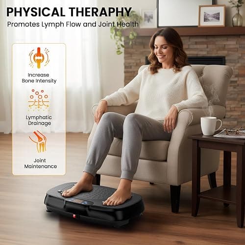 Vibration Plate Exercise Machine: TISSCARE Vibrating Plates for Weight Loss and Lymphatic Drainage, 400lbs Shake Plate Whole Body Workout Platform for Home Fitness Fat Burner Gifts thumbnail 6