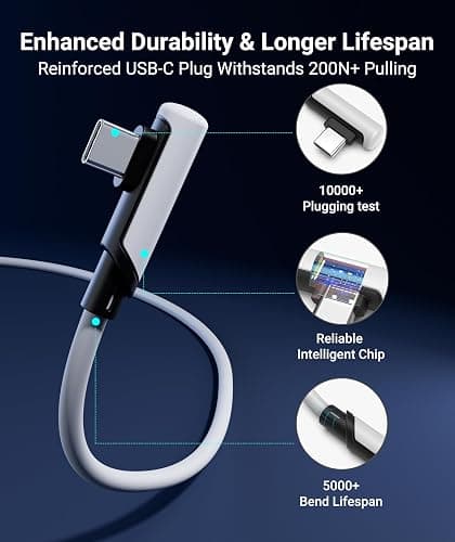 Syntech Link Cable 20 FT Compatible with Oculus/Meta Quest 3/Meta Quest2/Pro/Pico 4/Ultra Accessories and PC/SteamVR, High Speed PC Data Transfer, USB 3.0 to USB C Cable for VR Headset thumbnail 4